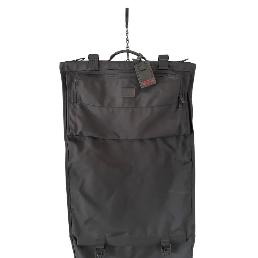 TUMI Garment Bag Travel Black Luggage Cover Full Suits Bifold Nylon 228D3